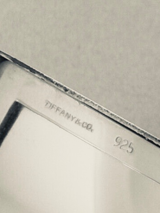 Tiffany & Co. Sterling Silver Square Folding Hand Purse Travel Mirror